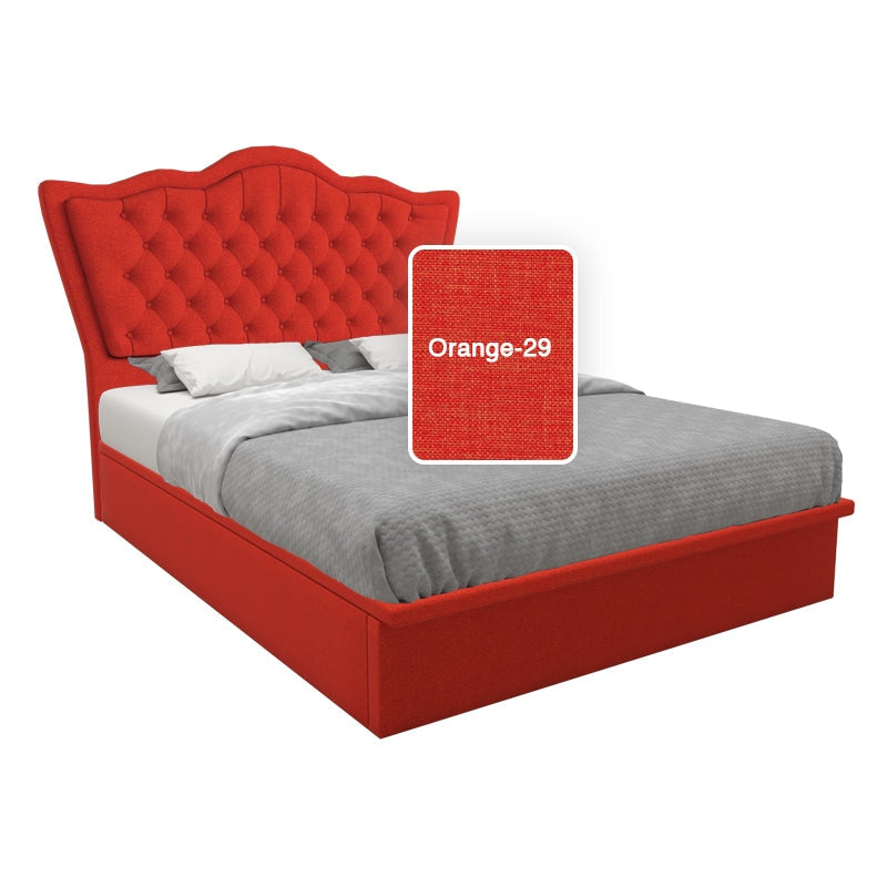 Carvell Fabric Storage Bed 12 Inch