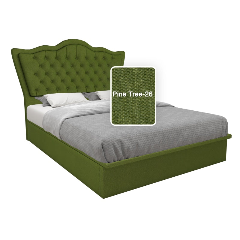 Carvell Fabric Storage Bed 12 Inch
