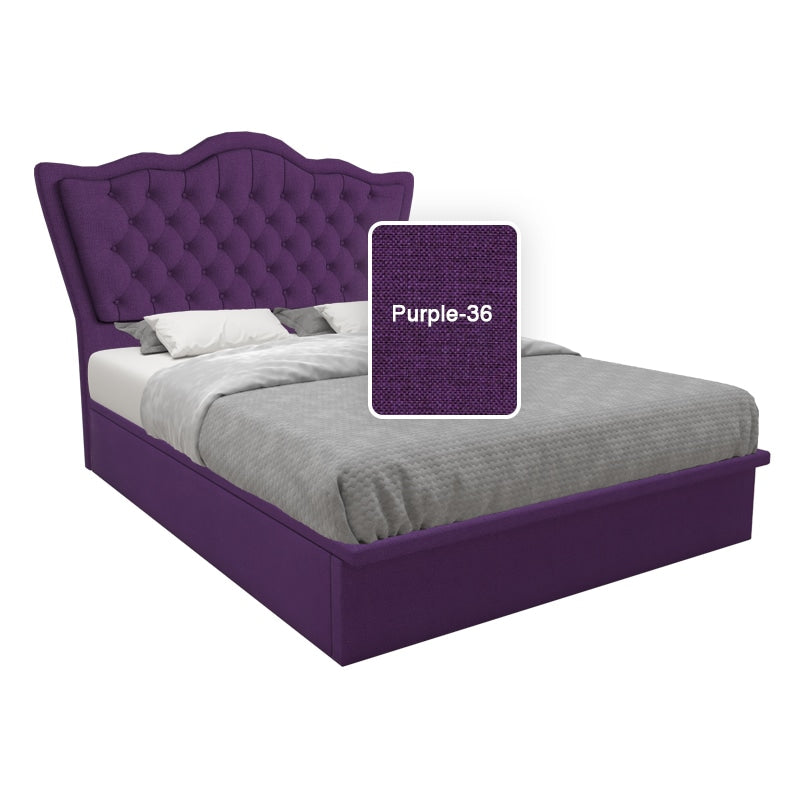 Carvell Fabric Storage Bed 12 Inch