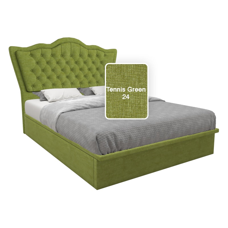 Carvell Fabric Storage Bed 12 Inch