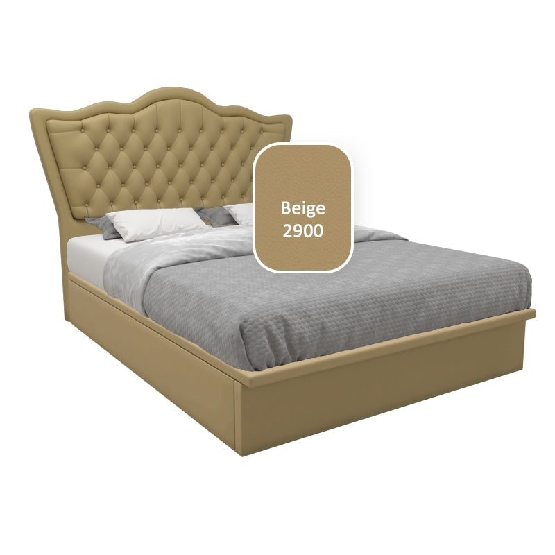 Carvell Faux Leather Storage Bed 12 Inch