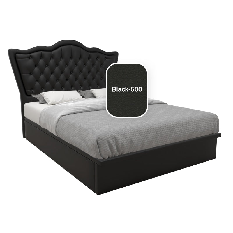 Carvell Faux Leather Storage Bed 12 Inch