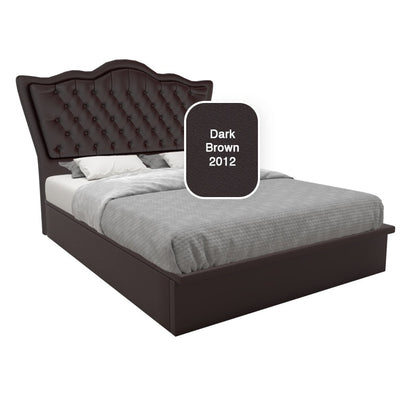 Carvell Faux Leather Storage Bed 12 Inch