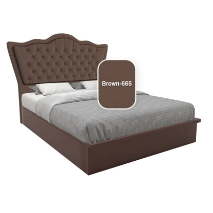 Carvell Faux Leather Storage Bed 12 Inch