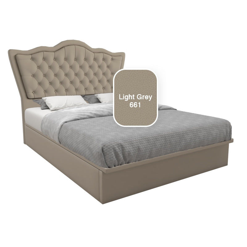 Carvell Faux Leather Storage Bed 12 Inch