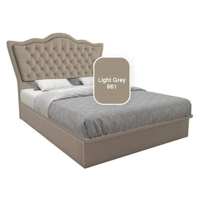 Carvell Faux Leather Storage Bed 12 Inch
