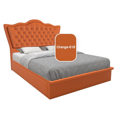 Carvell Faux Leather Storage Bed 12 Inch