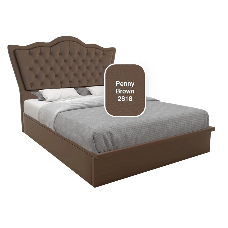Carvell Faux Leather Storage Bed 12 Inch