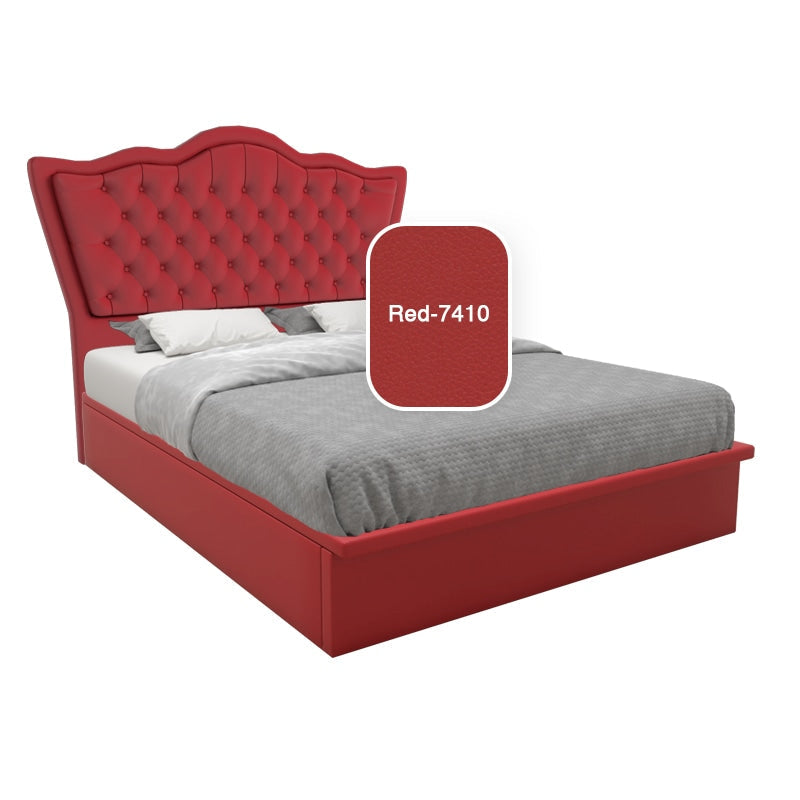 Carvell Faux Leather Storage Bed 12 Inch