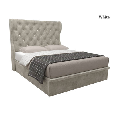 Ryder Velvet Fabric Storage Bed 12 Inch Model B