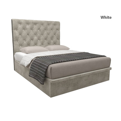 Ryder Velvet Fabric Storage Bed 16 Inch Model A
