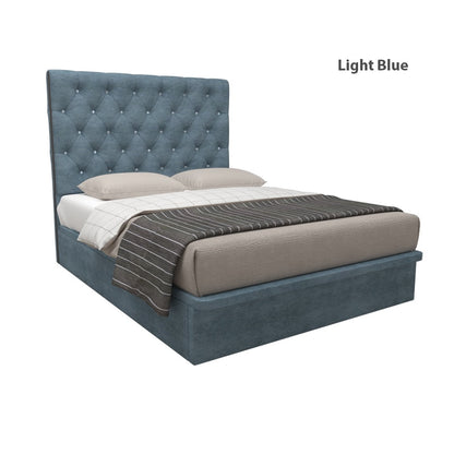 Ryder Velvet Fabric Storage Bed 14 Inch Model A