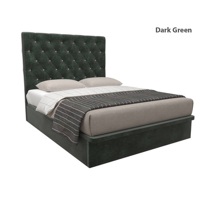 Ryder Velvet Fabric Storage Bed 14 Inch Model A