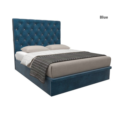 Ryder Velvet Fabric Storage Bed 12 Inch Model A