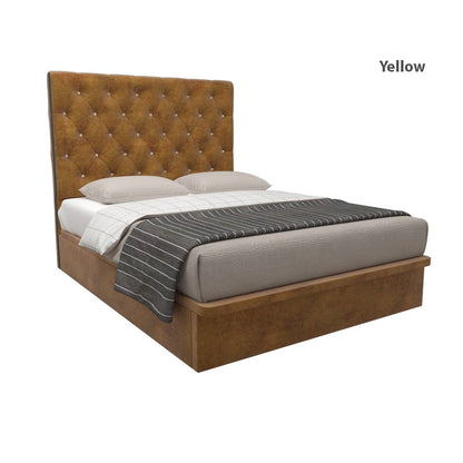 Ryder Velvet Fabric Storage Bed 16 Inch Model A