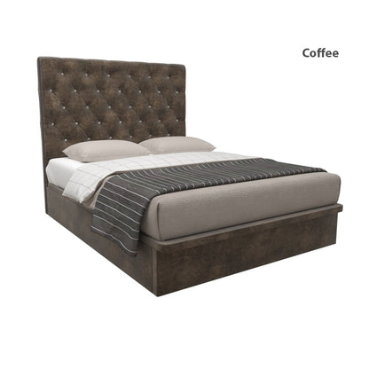 Ryder Velvet Fabric Storage Bed 14 Inch Model A