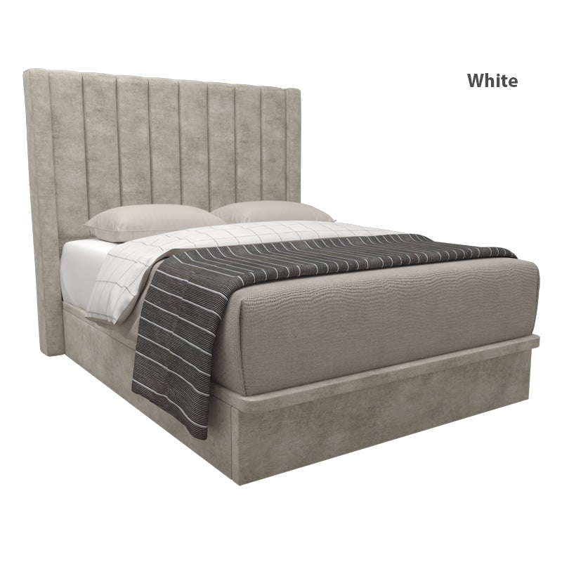 Jaxon Velvet Fabric Storage Bed 12 Inch Model B
