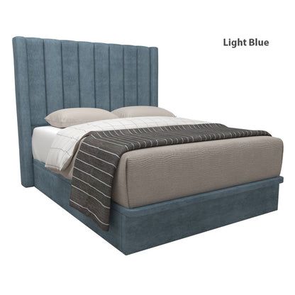 Jaxon Velvet Fabric Storage Bed 12 Inch Model B