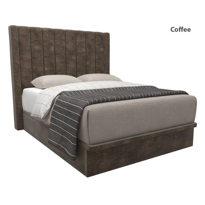 Jaxon Velvet Fabric Storage Bed 16 Inch Model B