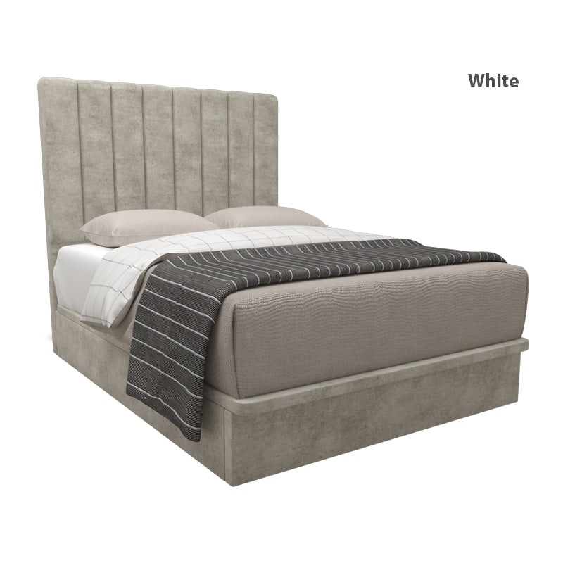 Jaxon Velvet Fabric Storage Bed 12 Inch Model A