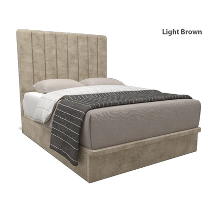 Jaxon Velvet Fabric Storage Bed 16 Inch Model A