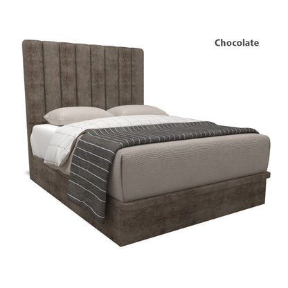 Jaxon Velvet Fabric Storage Bed 16 Inch Model A