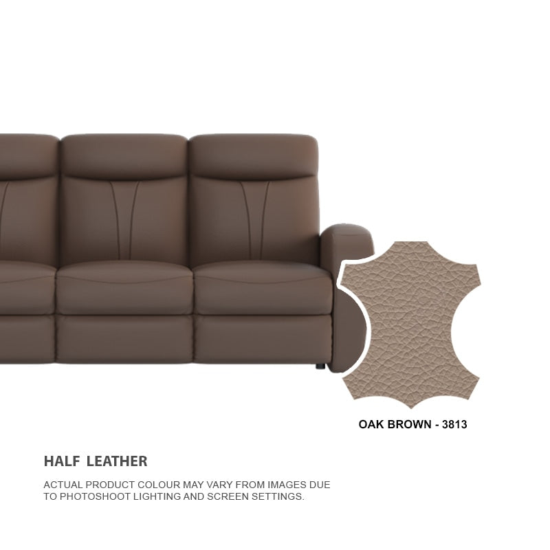 Alice Half Leather Cowhide 2 Seater Sofa