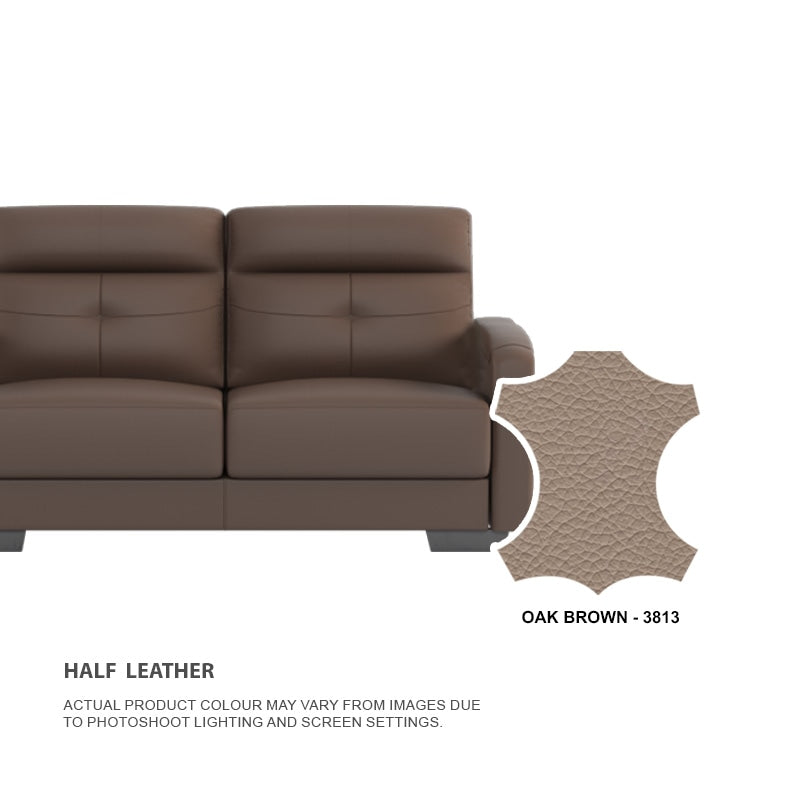 Kaylee Half Leather 1 Seater Sofa