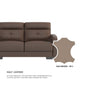 Kaylee Half Leather 1 Seater Sofa