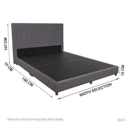 Entice Fabric Bed Set With Hotel Pocketed Spring Mattress 10 Inch