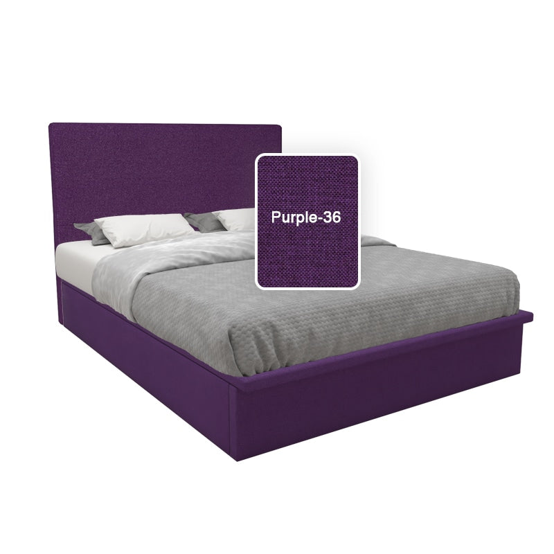 Willow Fabric Storage Bed Set With Hotel Pocketed Spring Mattress 10 Inch