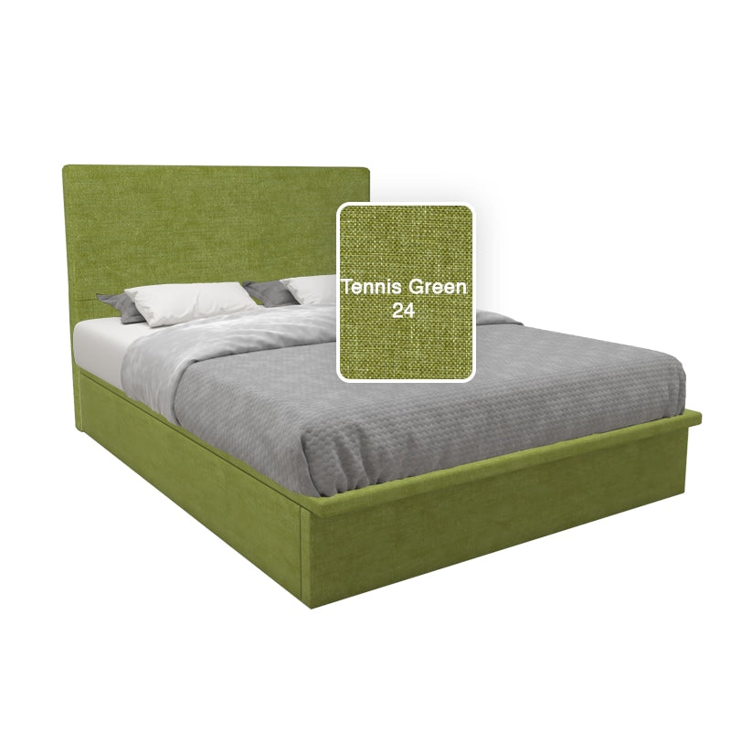 Willow Fabric Storage Bed Set With Hotel Pocketed Spring Mattress 10 Inch