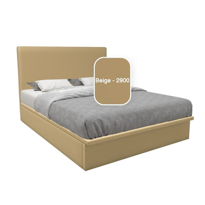 Willow Faux Leather Storage Bed Set With Hotel Classic Bamboo Latex Mattress 10 Inch