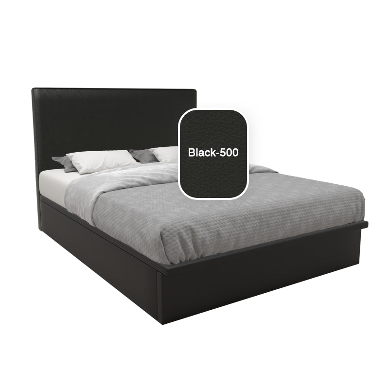 Willow Faux Leather Storage Bed Set With Hotel Classic Bamboo Latex Mattress 10 Inch