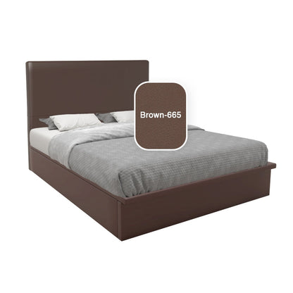 Willow Faux Leather Storage Bed Set With Hotel Classic Bamboo Latex Mattress 10 Inch