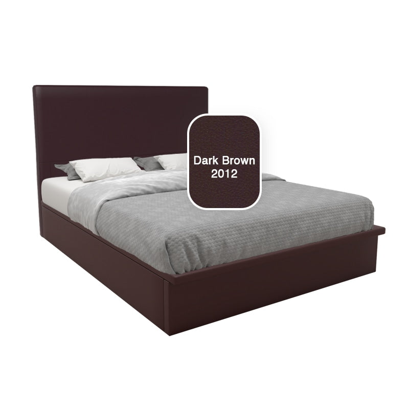 Willow Faux Leather Storage Bed Set With Hotel Classic Bamboo Latex Mattress 10 Inch