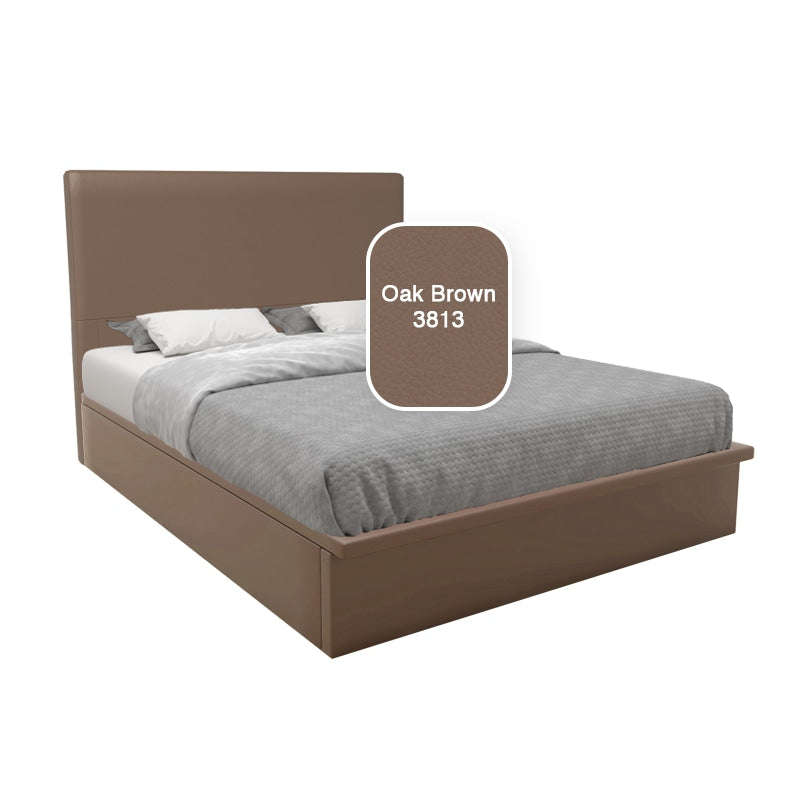 Willow Faux Leather Storage Bed Set With Hotel Classic Bamboo Latex Mattress 10 Inch