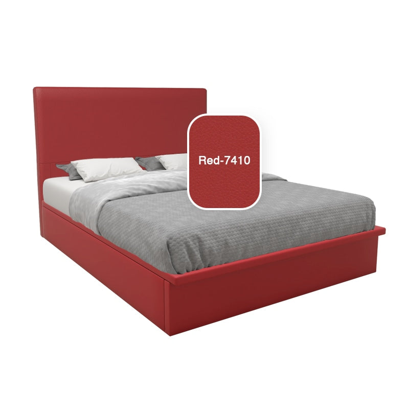 Willow Faux Leather Storage Bed Set With Hotel Classic Bamboo Latex Mattress 10 Inch