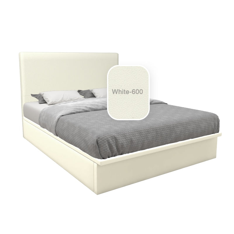 Willow Faux Leather Storage Bed Set With Hotel Classic Bamboo Latex Mattress 10 Inch