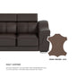 Lyla Half Leather Cowhide 1 Seater Sofa