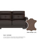 Kaylee Half Leather 3 Seater Sofa