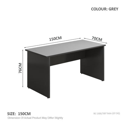 Leo Office Table Model A (1.5 M Grey Colour)