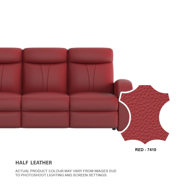 Alice Half Leather Cowhide 2 Seater Sofa