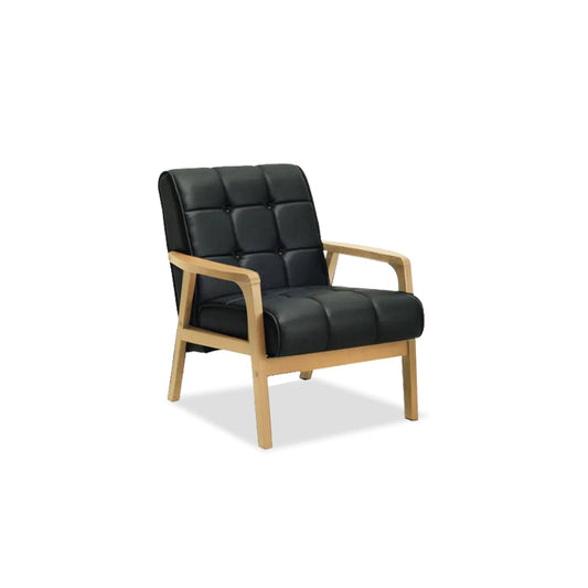 Sarah Faux Leather 1 Seater Sofa Black