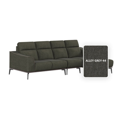 Gianna Fabric 3 Seater With Chaise Sofa