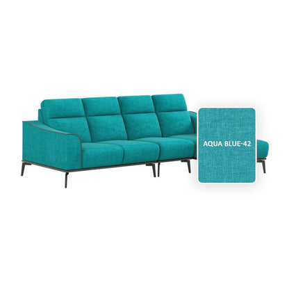 Gianna Fabric 3 Seater With Chaise Sofa