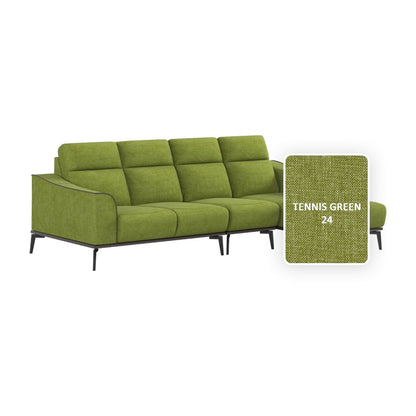 Gianna Fabric 3 Seater With Chaise Sofa
