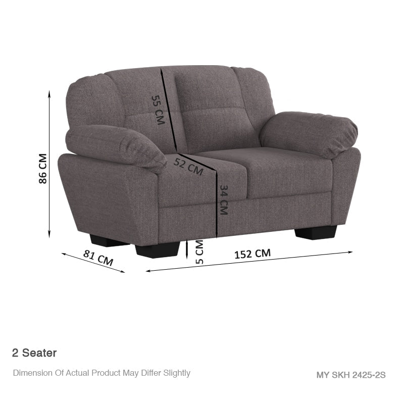 Adam Fabric 2 Seater Sofa