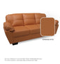Adam Faux Leather 3 Seater Sofa