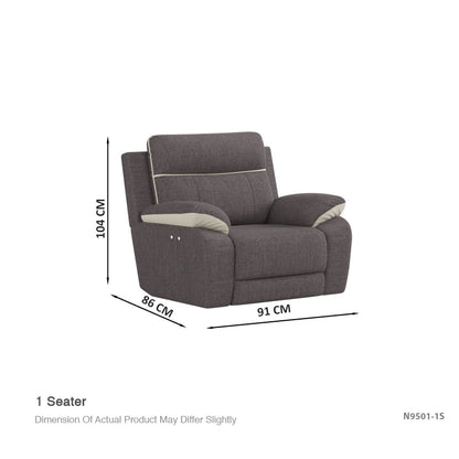 Nina Fabric 1 Seater Sofa